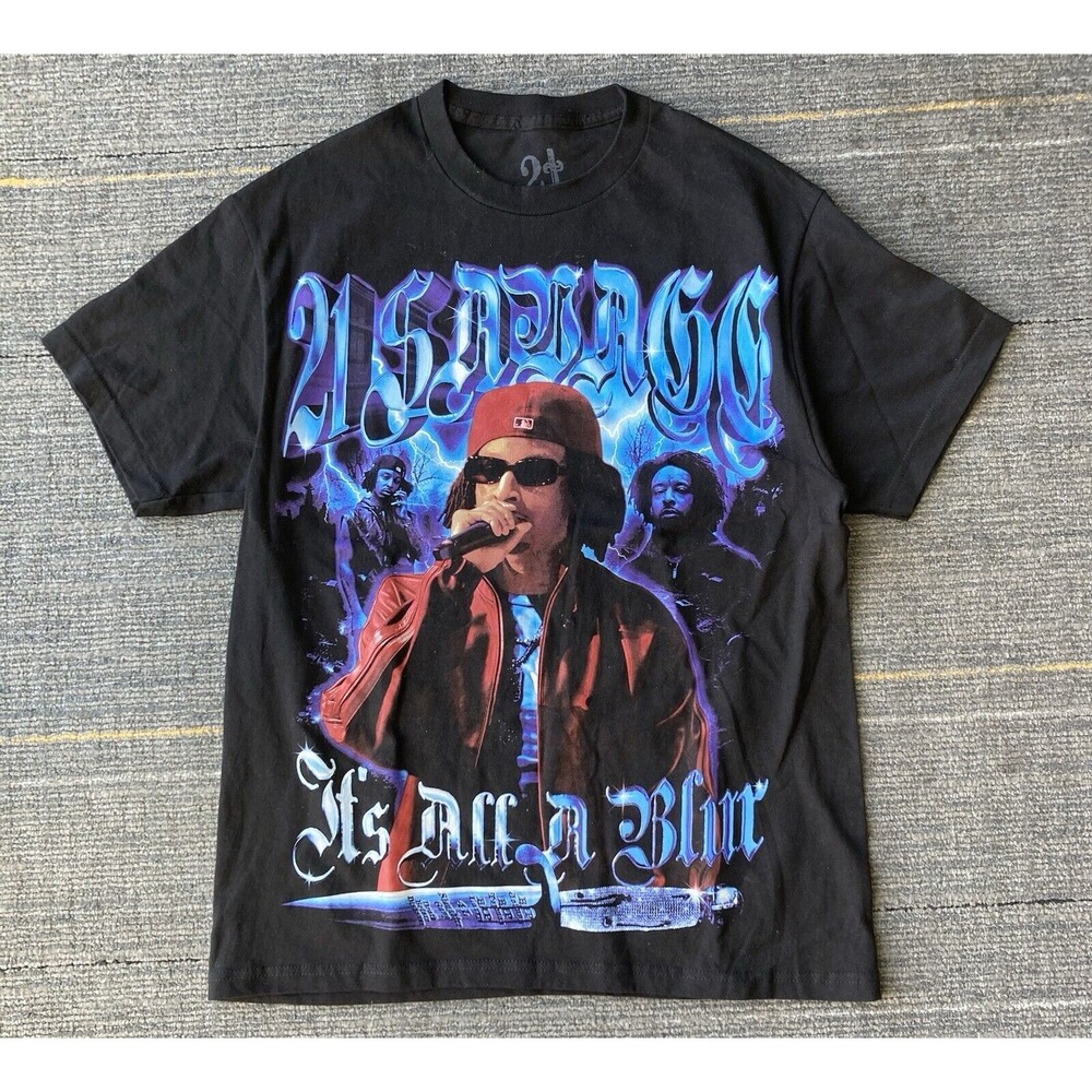 21 Savage It’s All A Blur Drake Tour T Shirt Size L NWOT Official